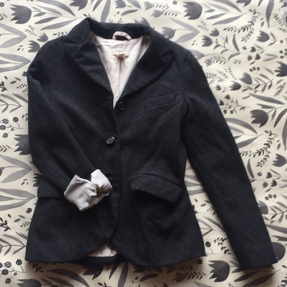 Wool Lands end blazer, size 2